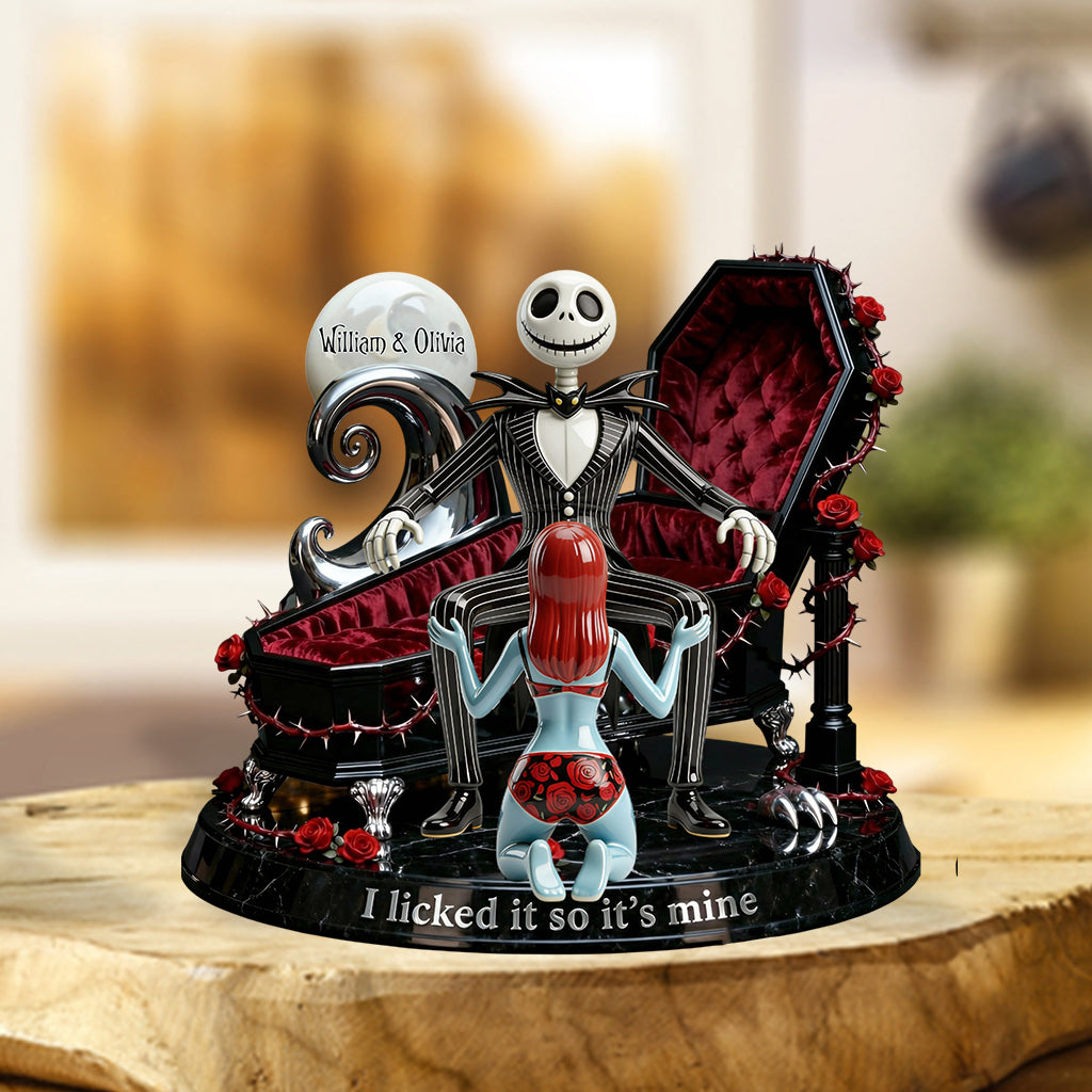 I Licked It So It’s Mine - Personalized Nightmare Custom Shaped Acrylic Plaque