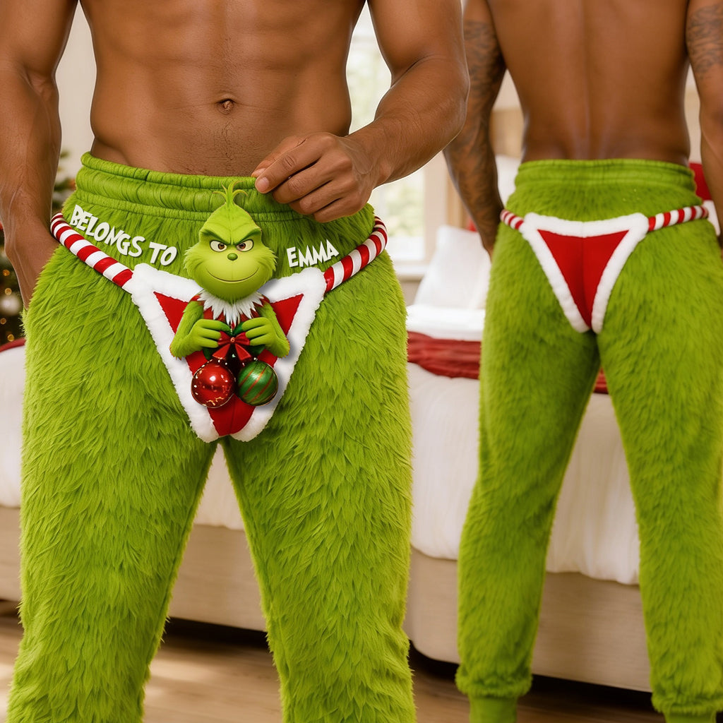 Belongs To My Girlfriend - Personalized Stole Christmas Unisex Sweatpants