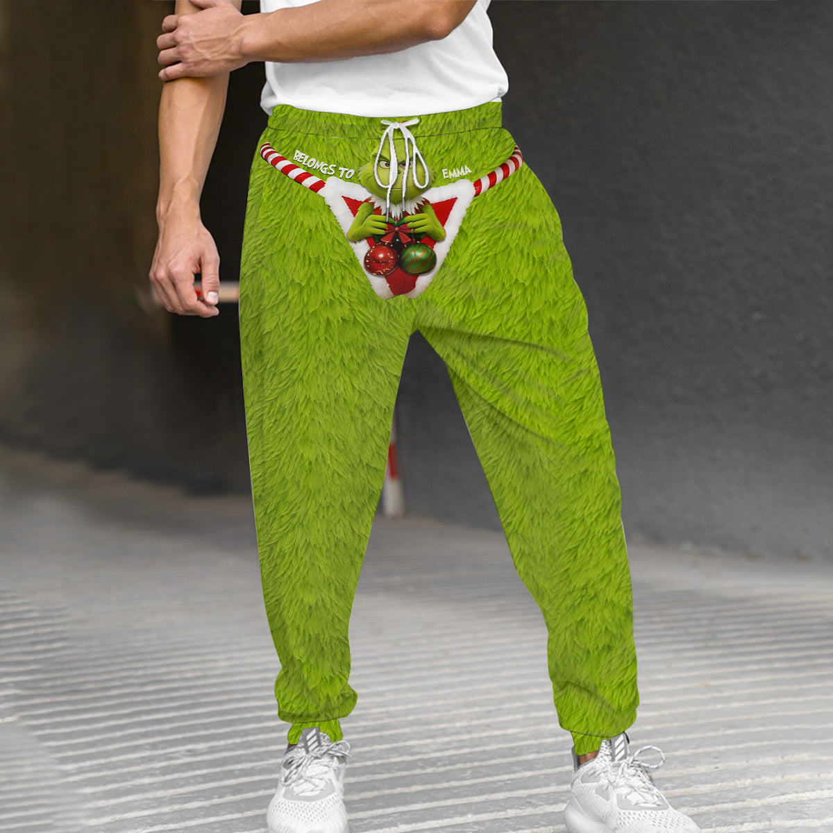 Belongs To My Girlfriend - Personalized Stole Christmas Unisex Sweatpants