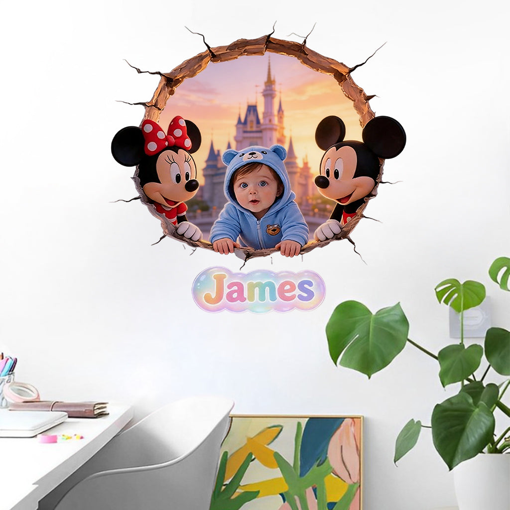 Custom Any Photo Friends - Personalized Mouse Wall Decal