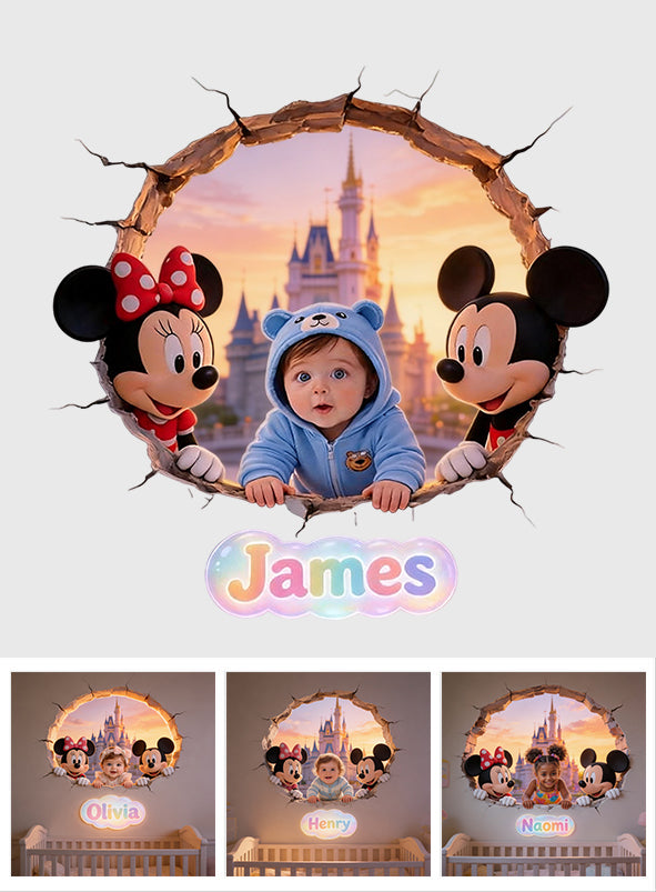 Custom Any Photo Friends - Personalized Mouse Wall Decal