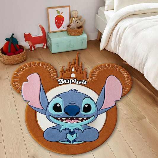 Magical Moments - Personalized Ohana Shaped Doormat/ Rug