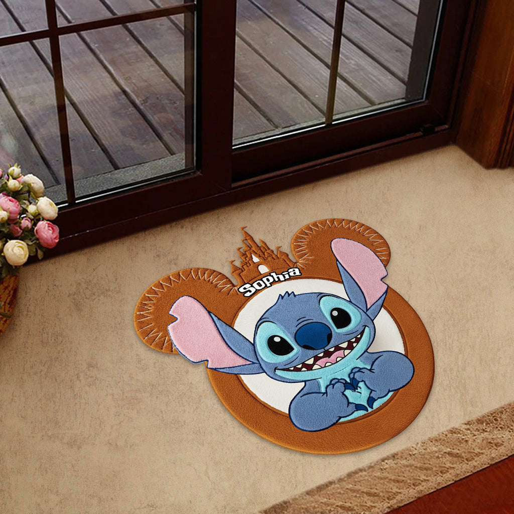 Magical Moments - Personalized Ohana Shaped Doormat/ Rug