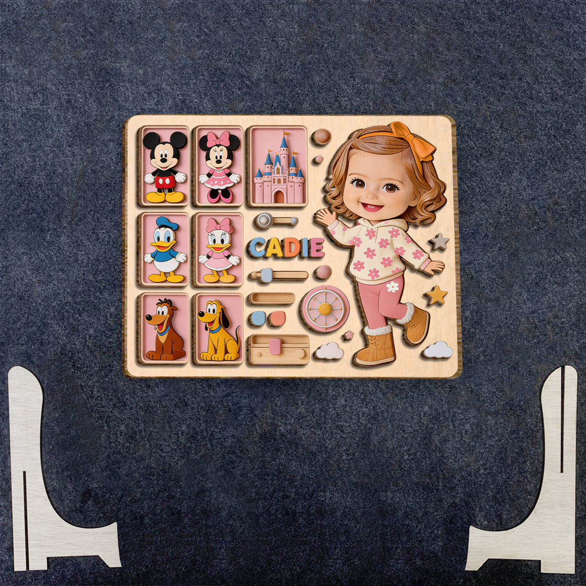 Kid's Magical Friends - Personalized Dream Trip 2 Layered Wood Sign / Wood Plaque