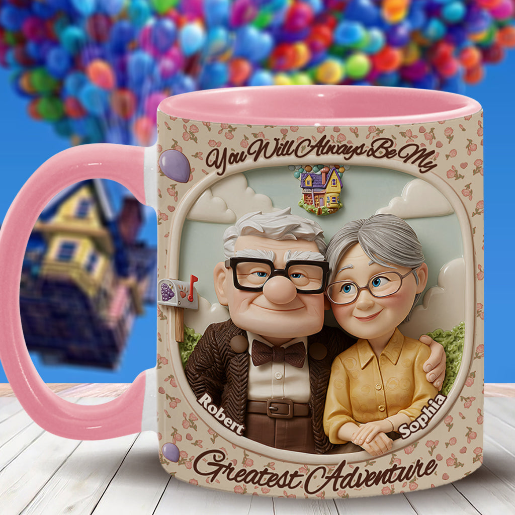 You Are My Greatest Adventure - Personalized Mouse Accent Mug