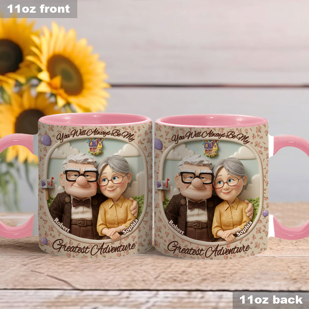 You Are My Greatest Adventure - Personalized Mouse Accent Mug