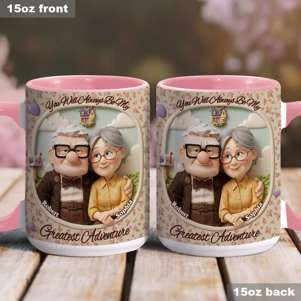 You Are My Greatest Adventure - Personalized Mouse Accent Mug