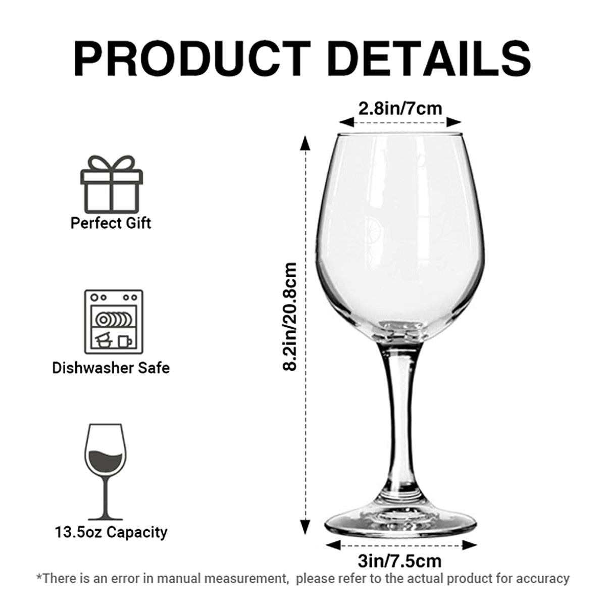 Life Is Better With Wine - Personalized Nightmare Wine Glass With Long Stem