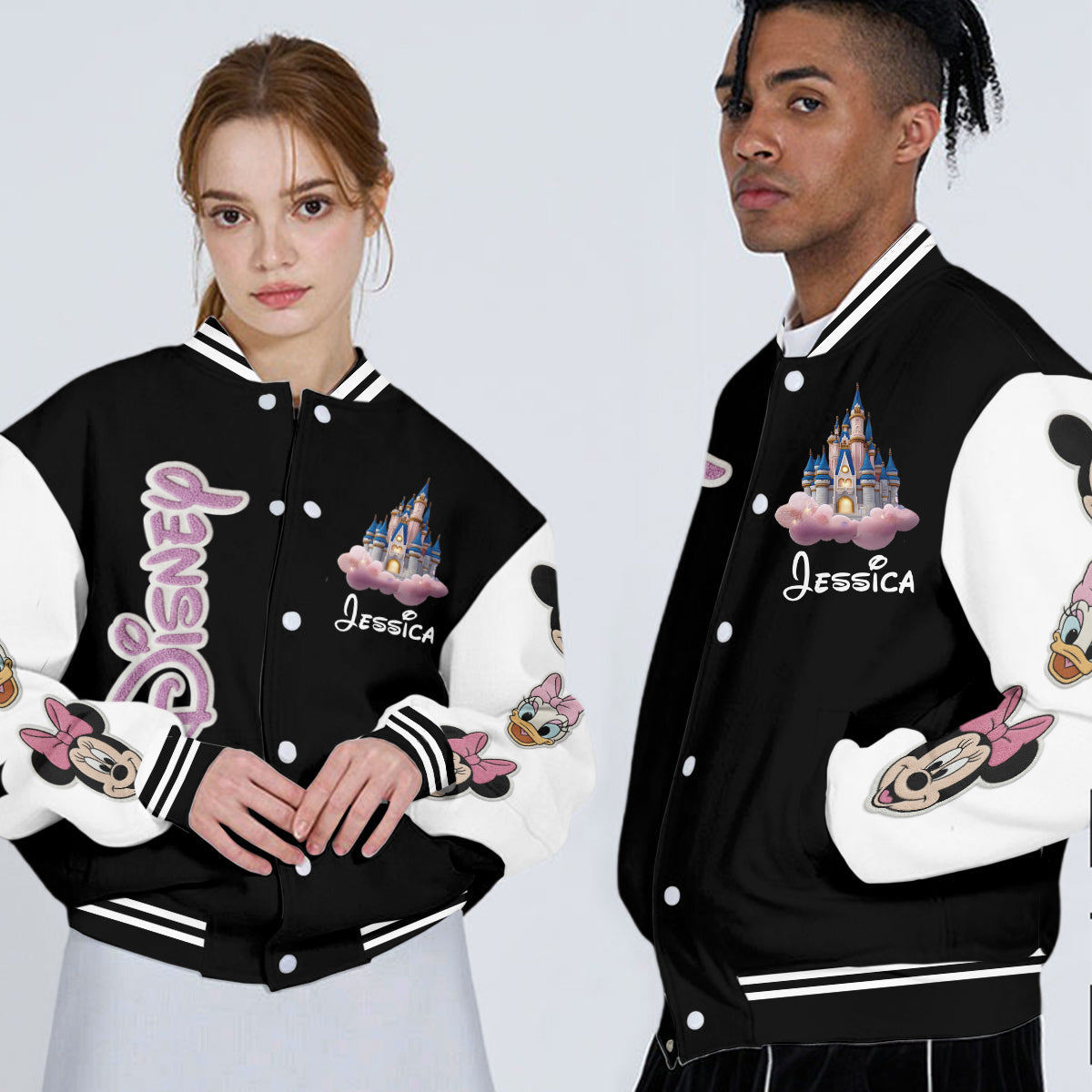 Magical World - Personalized Mouse Varsity Jacket