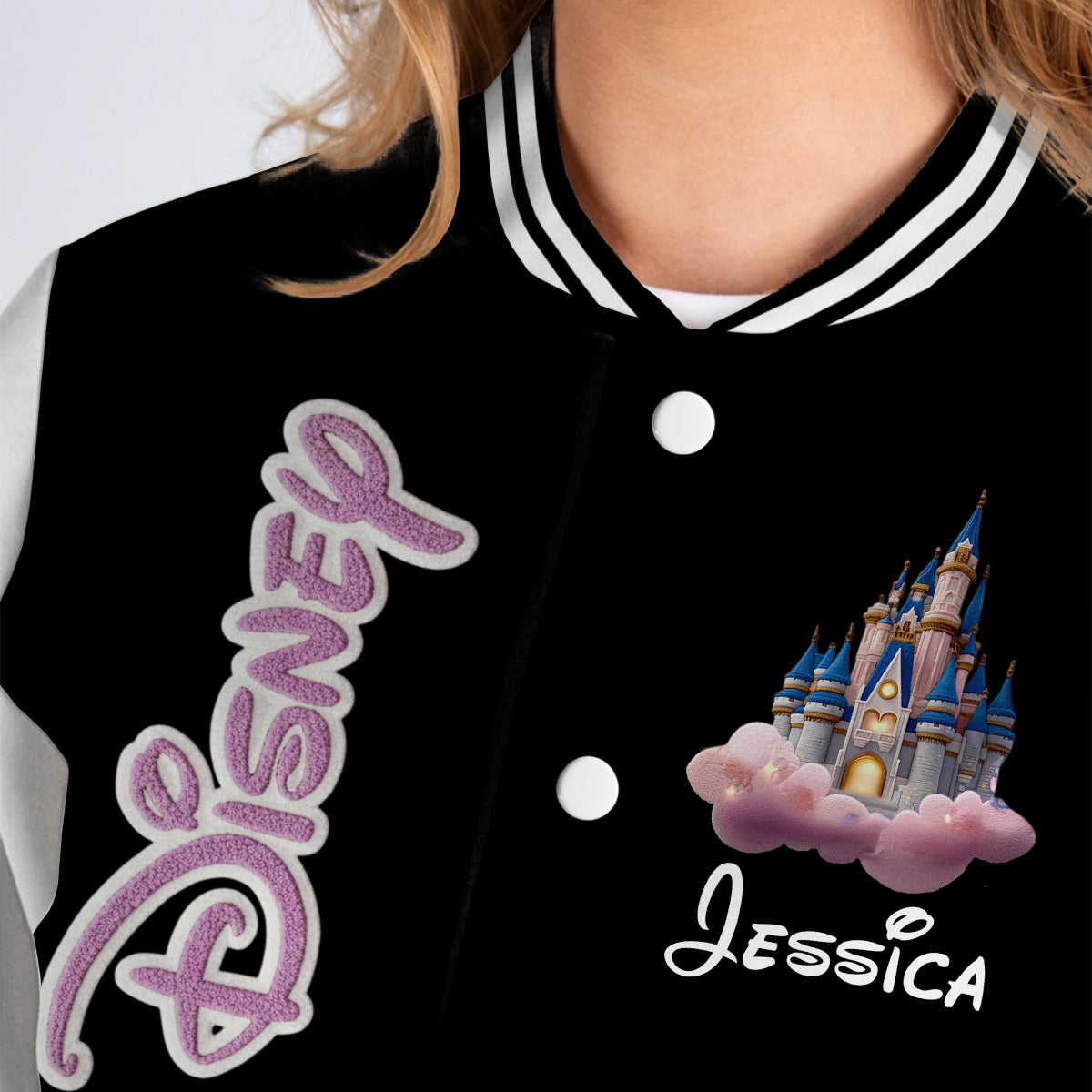 Magical World - Personalized Mouse Varsity Jacket
