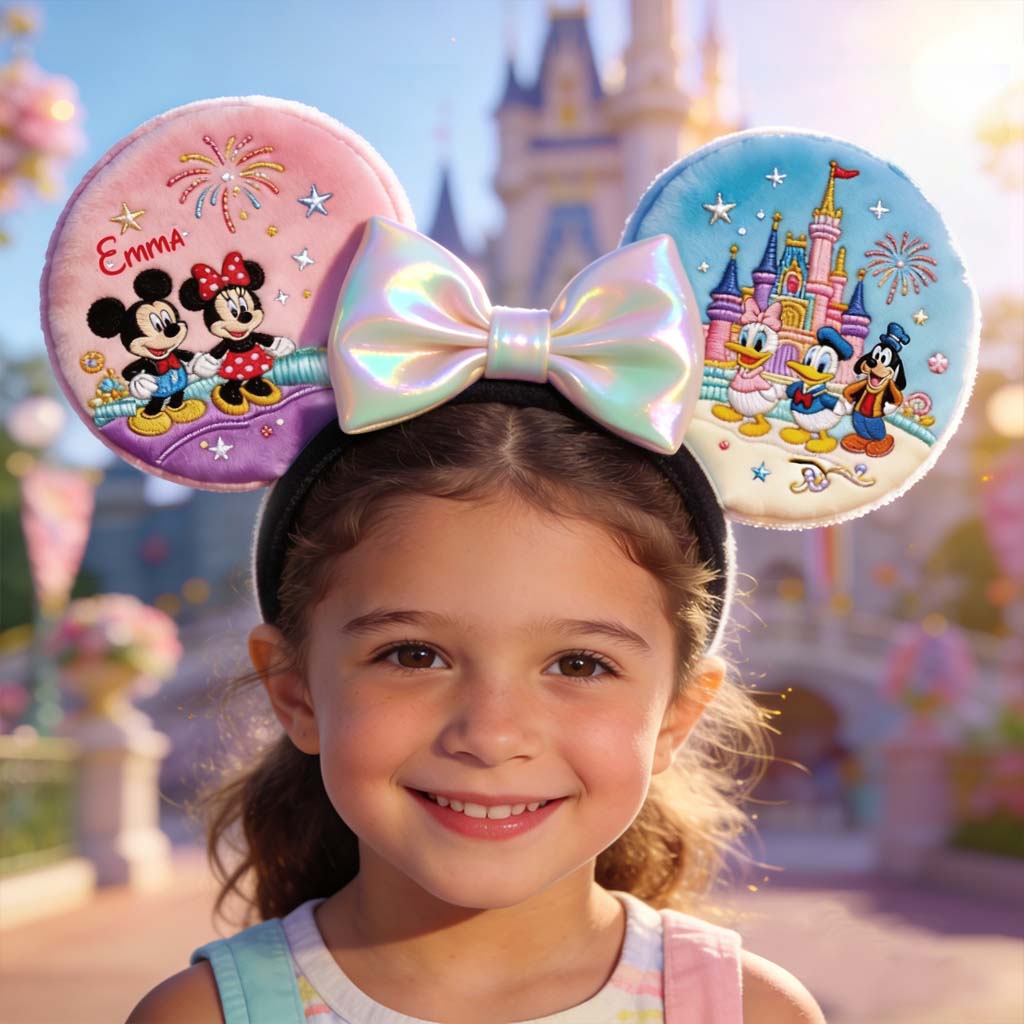 Magical Friends - Personalized Dream Trip Shaped Leather Headband