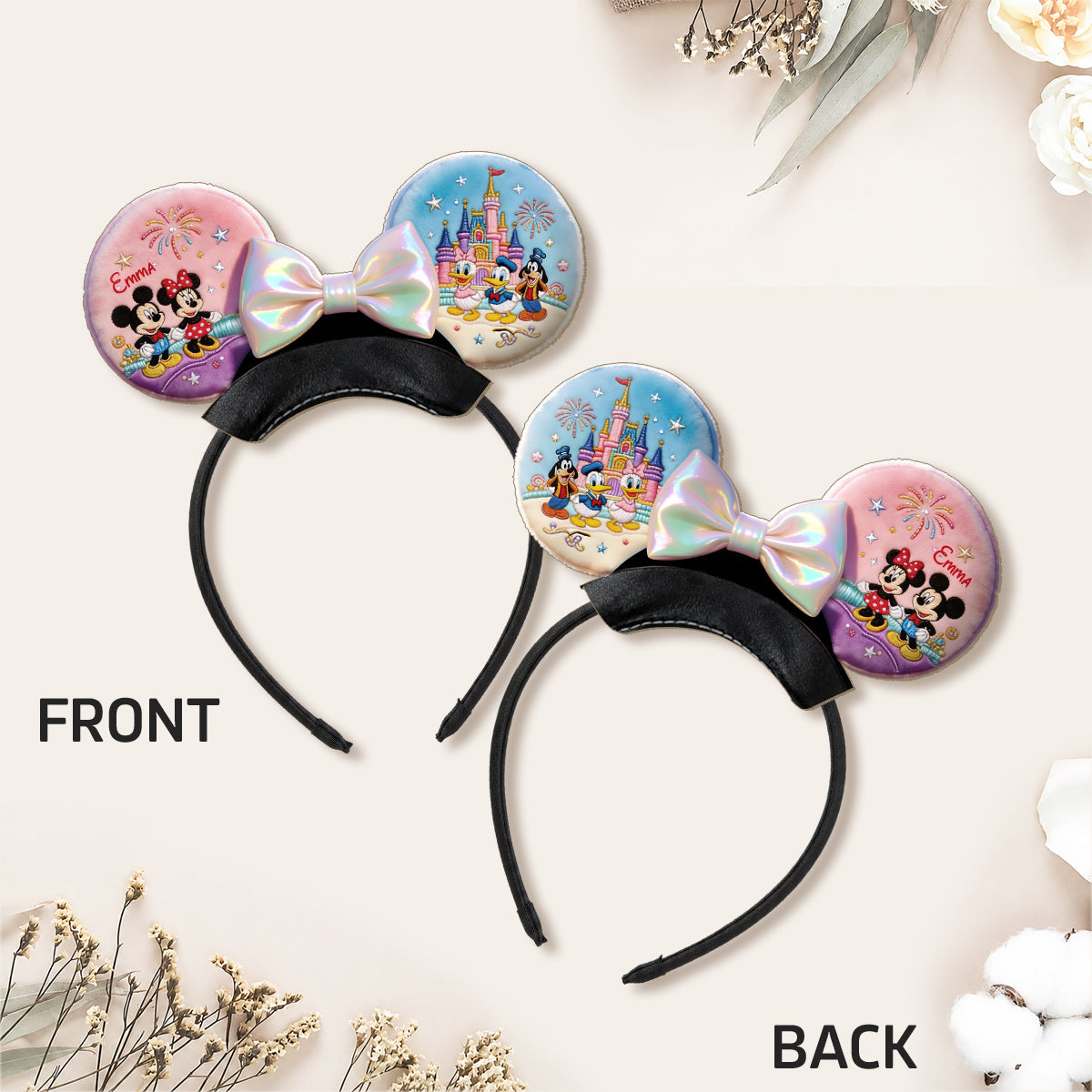 Magical Friends - Personalized Dream Trip Shaped Leather Headband