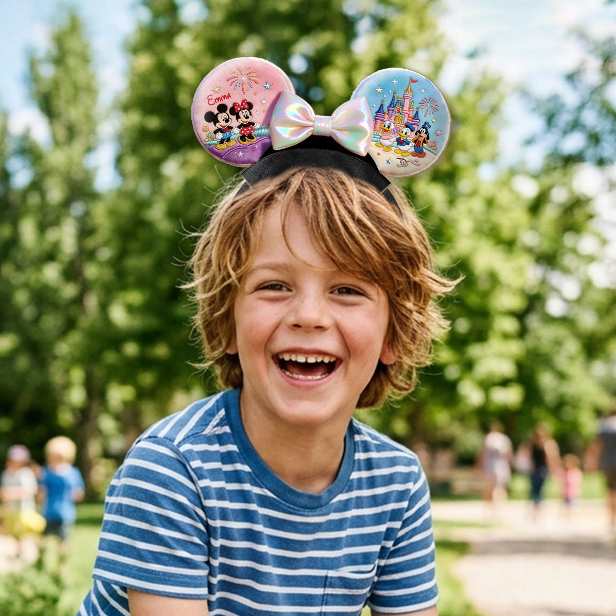 Magical Friends - Personalized Dream Trip Shaped Leather Headband