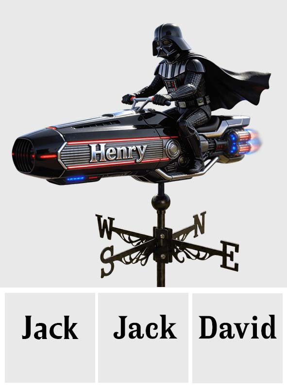 Hello Darkness - Personalized The Force Weather Vane