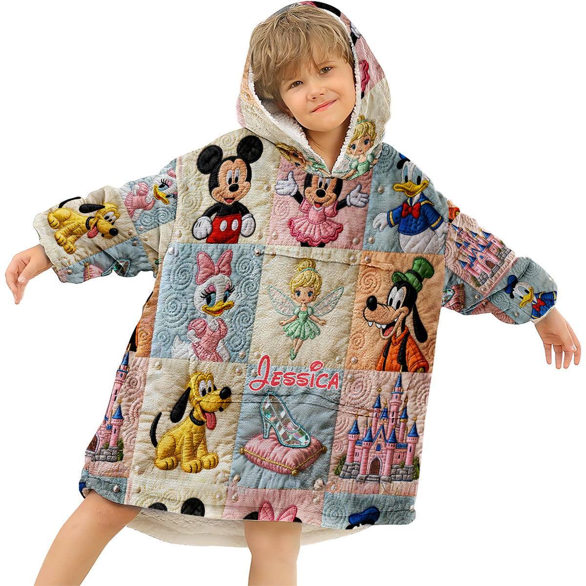 Magical Friends - Personalized Mouse Blanket Hoodie