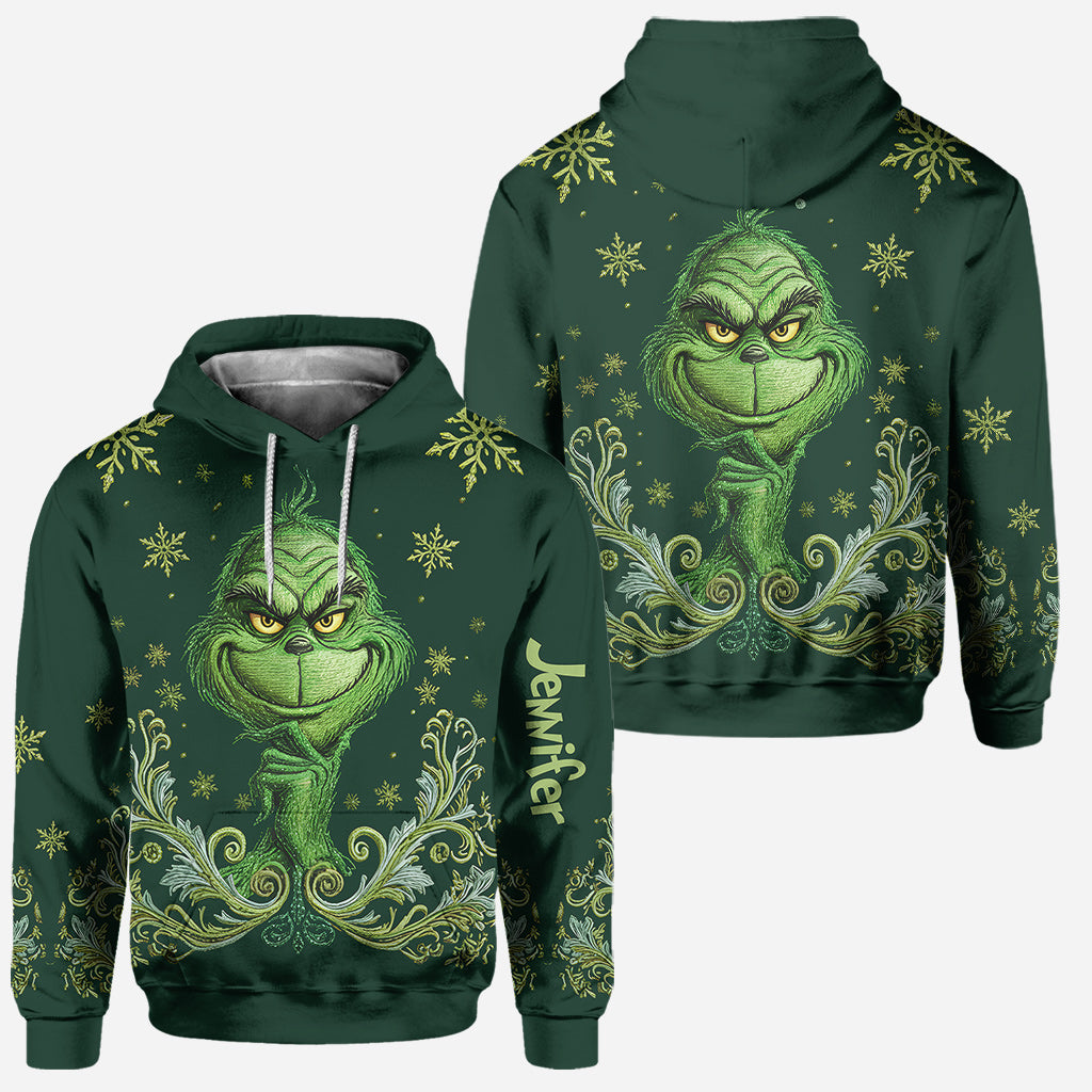 Merry Grinchmas - Personalized Stole Christmas Hoodie and Leggings