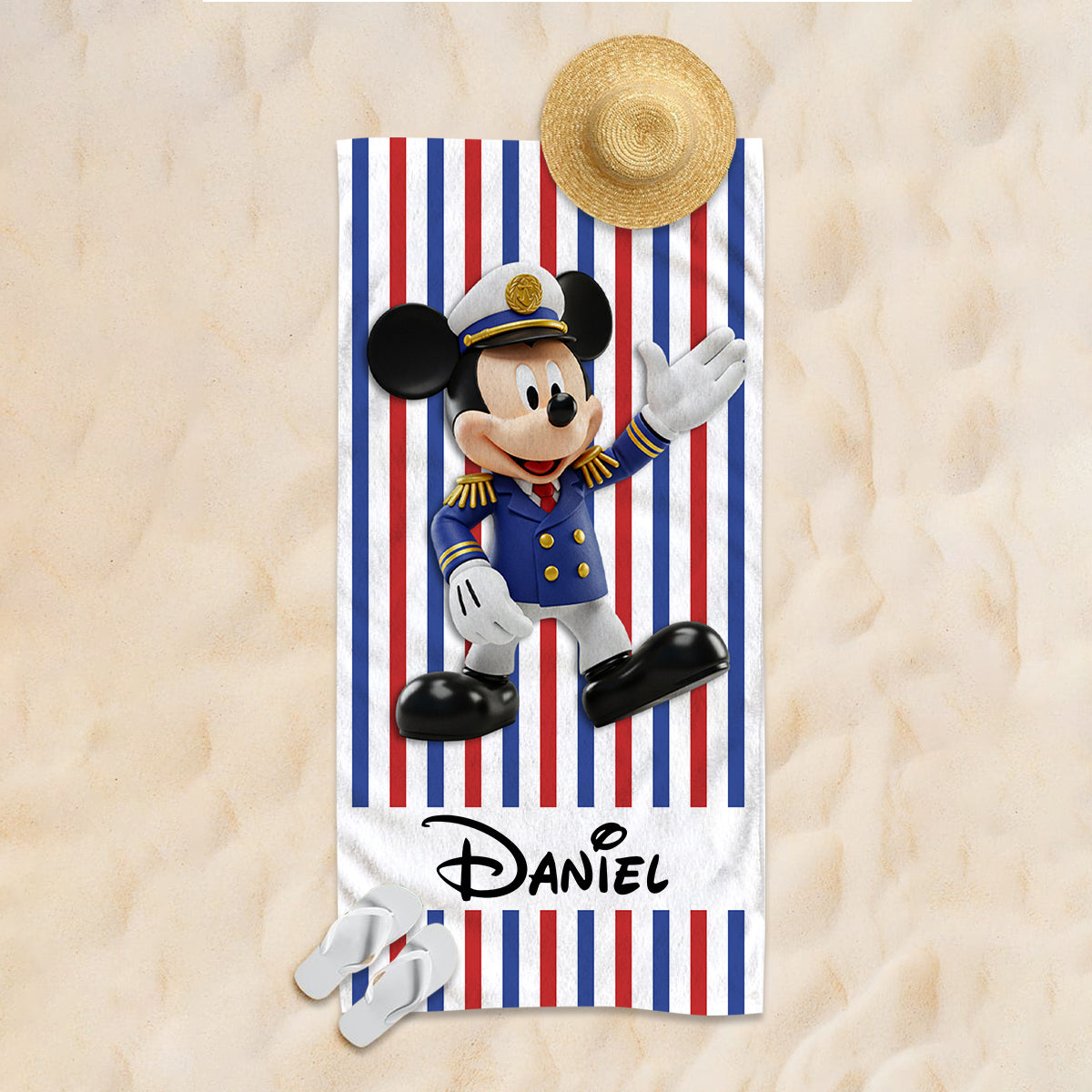 Magical Cruise Trip - Personalized Mouse Quick-dry Beach Towel/ Bath Towel