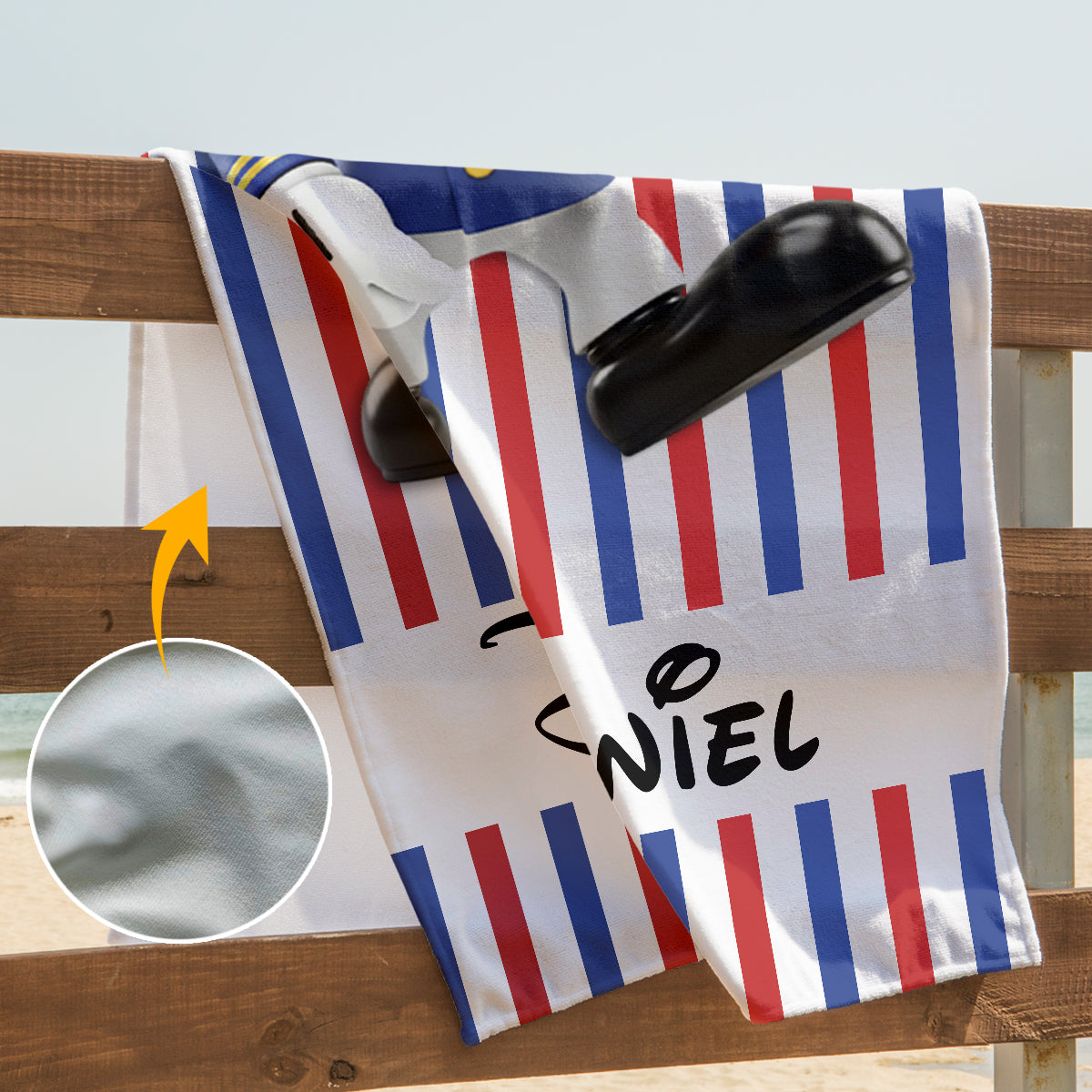 Magical Cruise Trip - Personalized Mouse Quick-dry Beach Towel/ Bath Towel