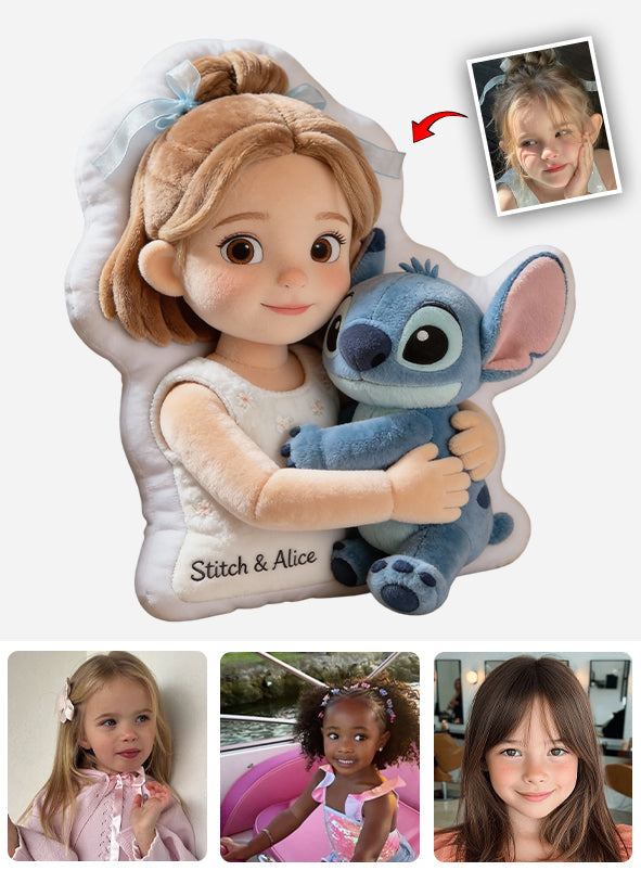 Ohana Means Family - Personalized Ohana Faux Fur Shaped Pillow