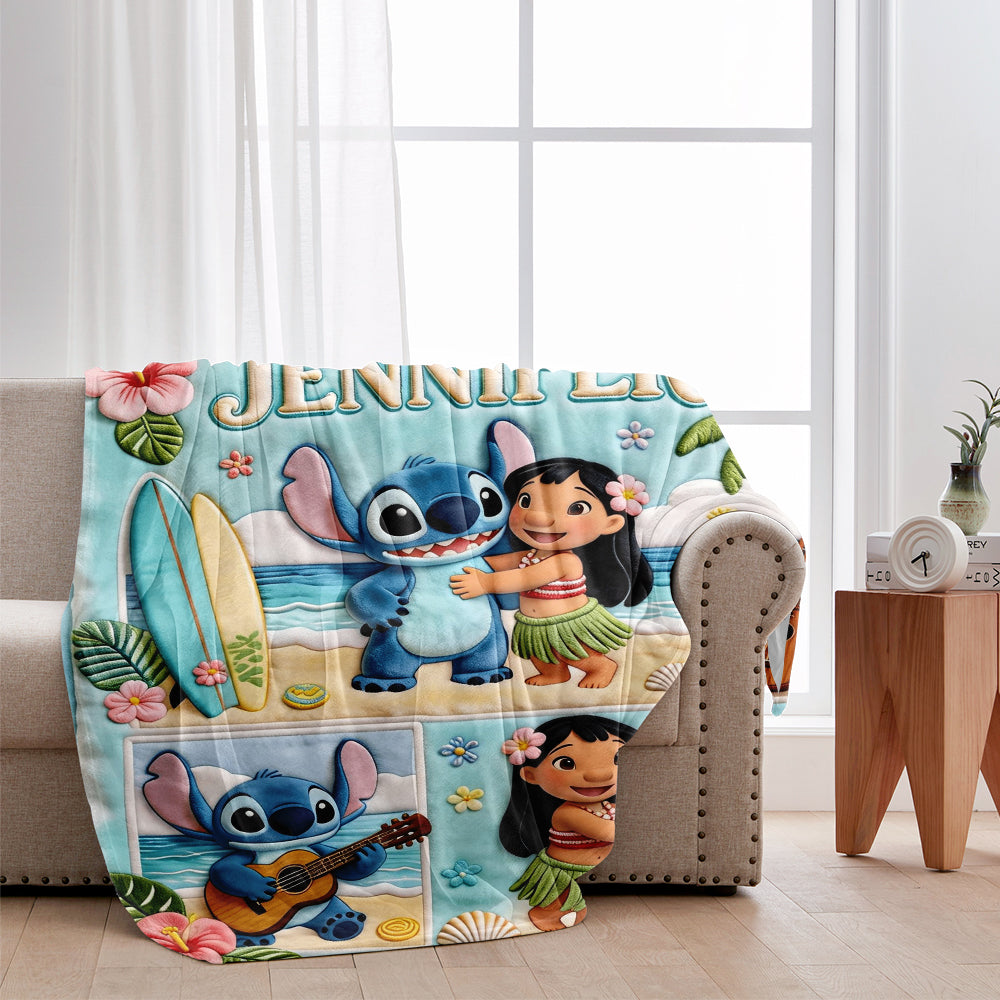 Ohana Means Family - Personalized Ohana Blanket