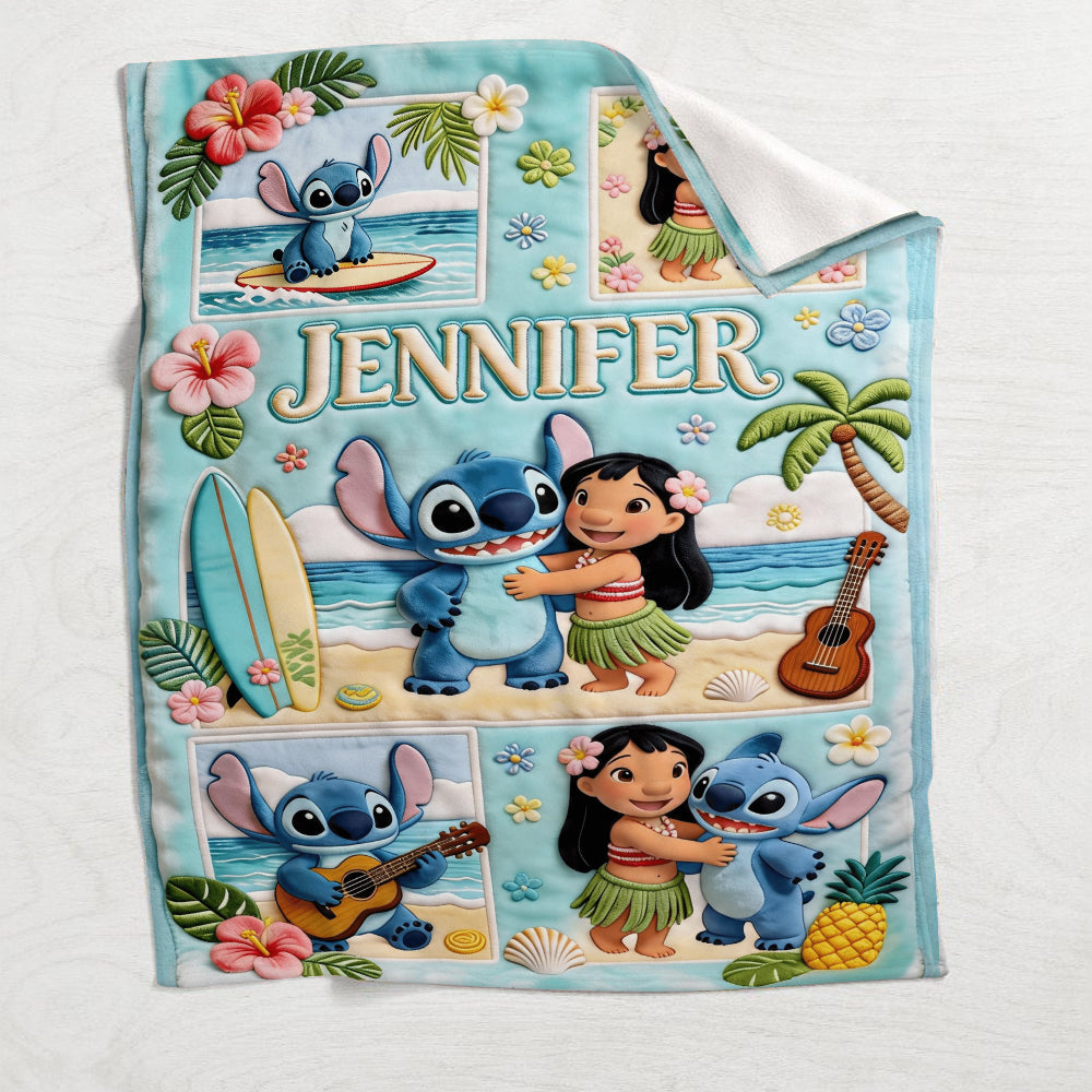 Ohana Means Family - Personalized Ohana Blanket