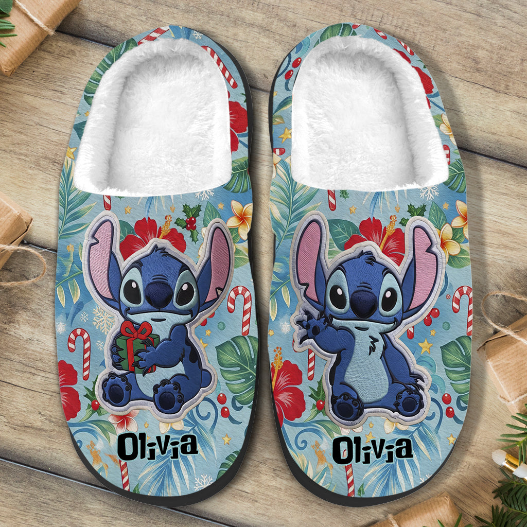Ohana Means Family - Personalized Ohana Faux Fur Boot Slippers