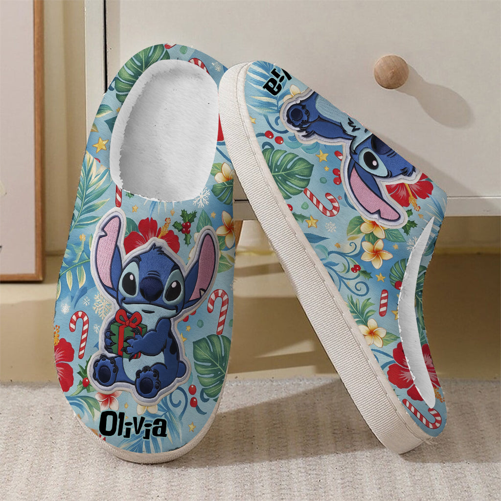 Ohana Means Family - Personalized Ohana Faux Fur Boot Slippers