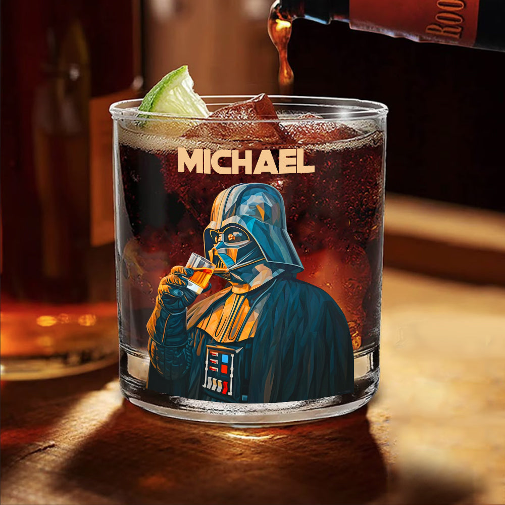 Dark Side - Personalized The Force Whiskey Glass
