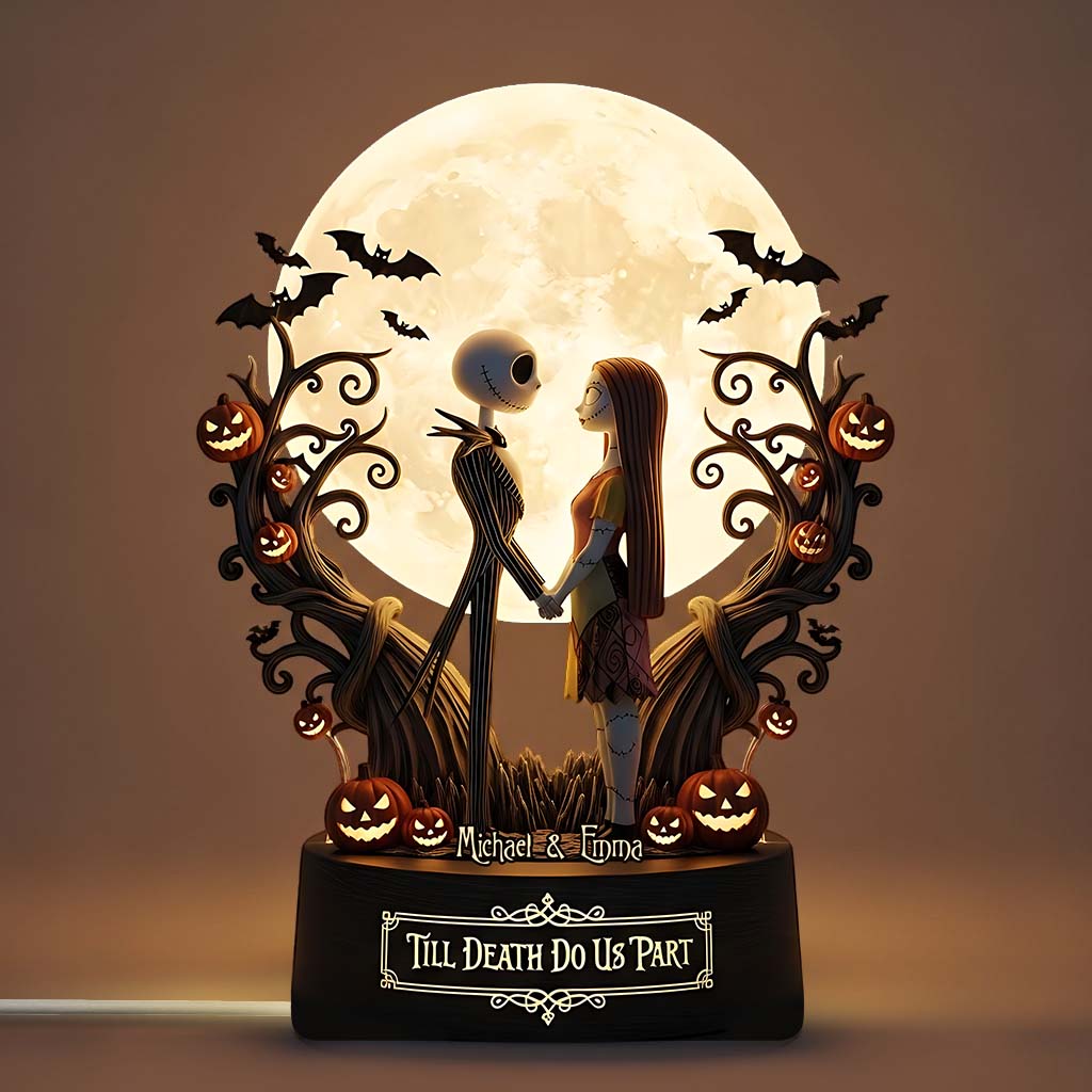 Till Death Do Us Part - Personalized Nightmare Acrylic LED Night Light
