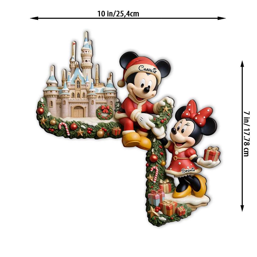 Merry Christmas Y'all - Personalized Mouse Door Frame Decoration