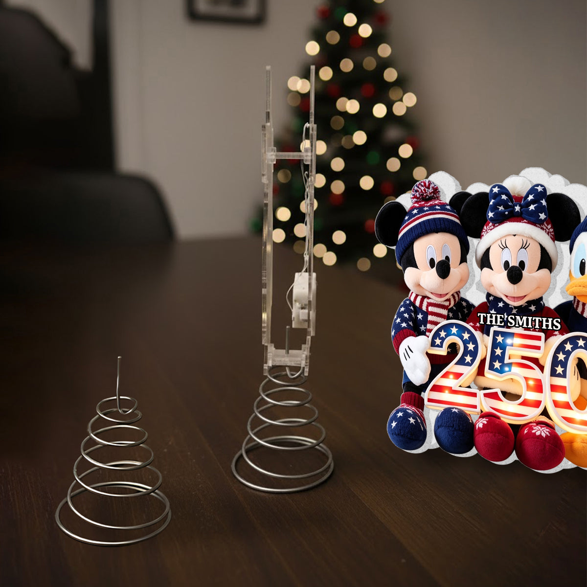 250 Anniversary Magical Friends - Personalized Mouse LED Light Tree Topper