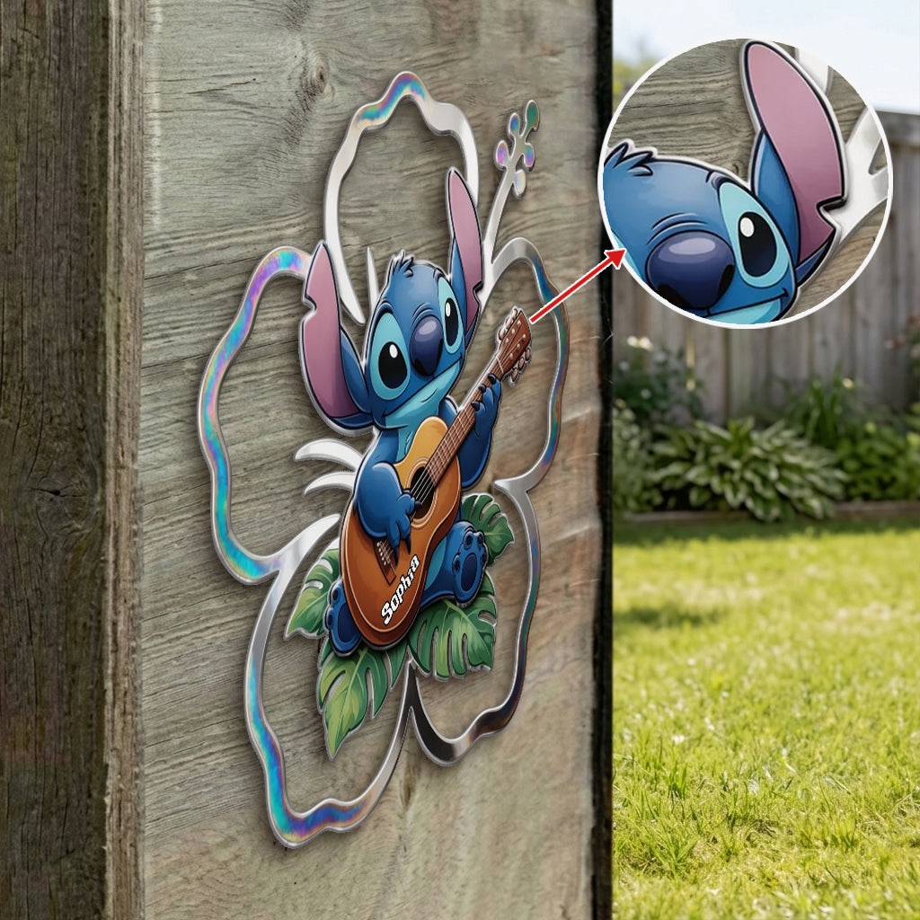 Ohana Means Family - Personalized Ohana 3D Printed Cut Metal Sign