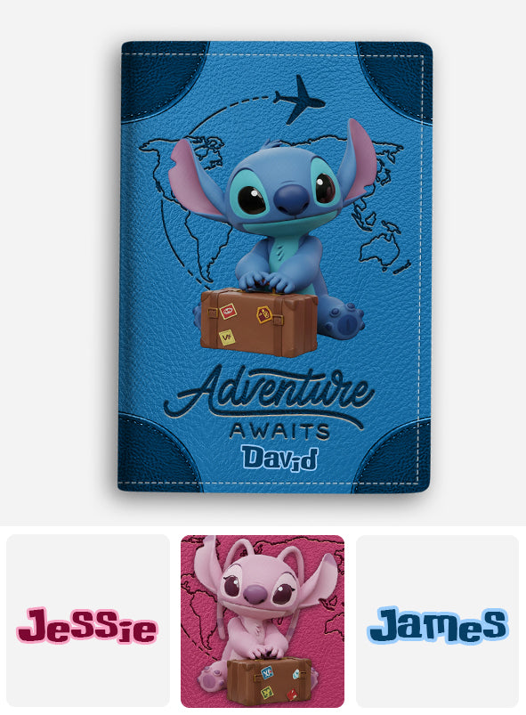 Ohana Adventure Awaits - Personalized Ohana Passport Holder