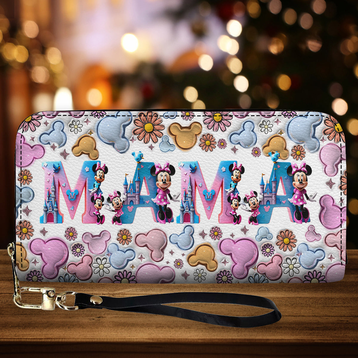 Magical Mama Nana Any Title - Personalized Mother Leather Long Wallet