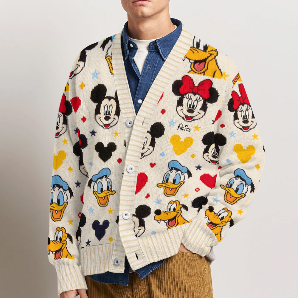 Friends - Personalized Mouse Cardigan Sweater