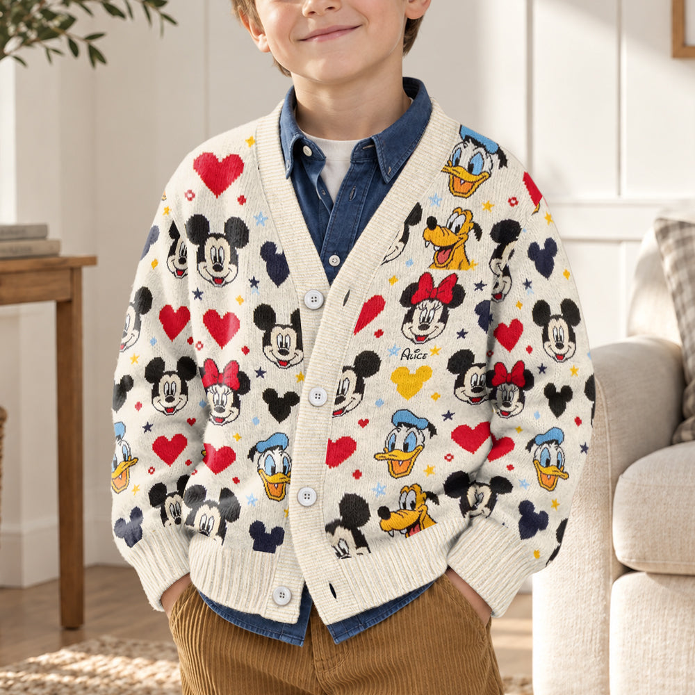 Friends - Personalized Mouse Cardigan Sweater