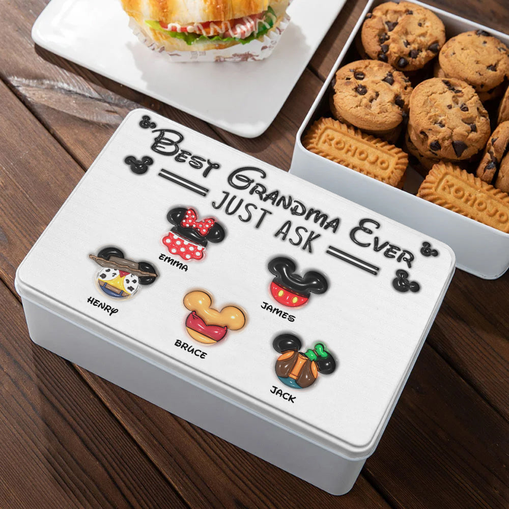 Best Grandma Ever - Personalized Mouse Biscuit Tin