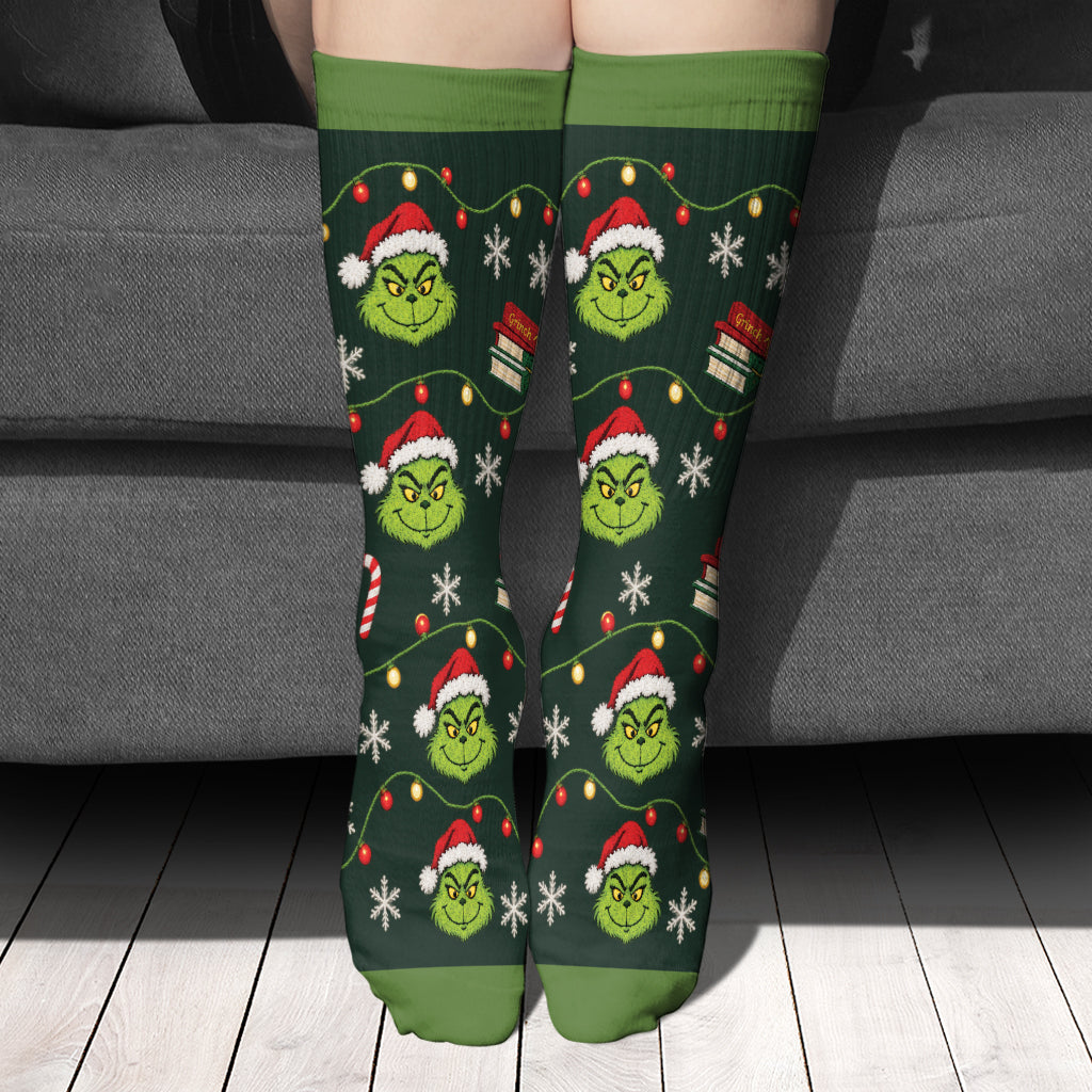 I'm Reading - Personalized Stole Christmas Socks