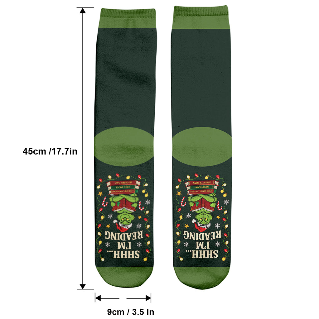 I'm Reading - Personalized Stole Christmas Socks