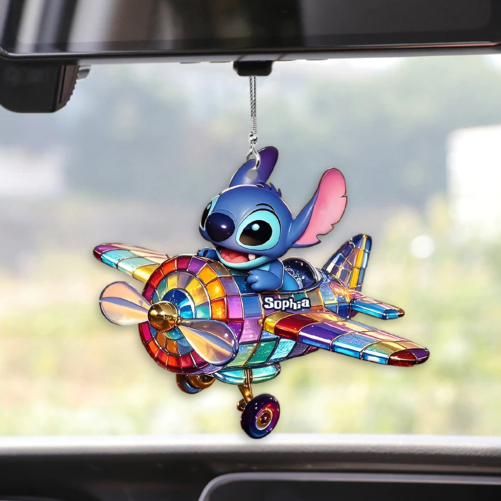 Fly High - Personalized Ohana Transparent Car Ornament