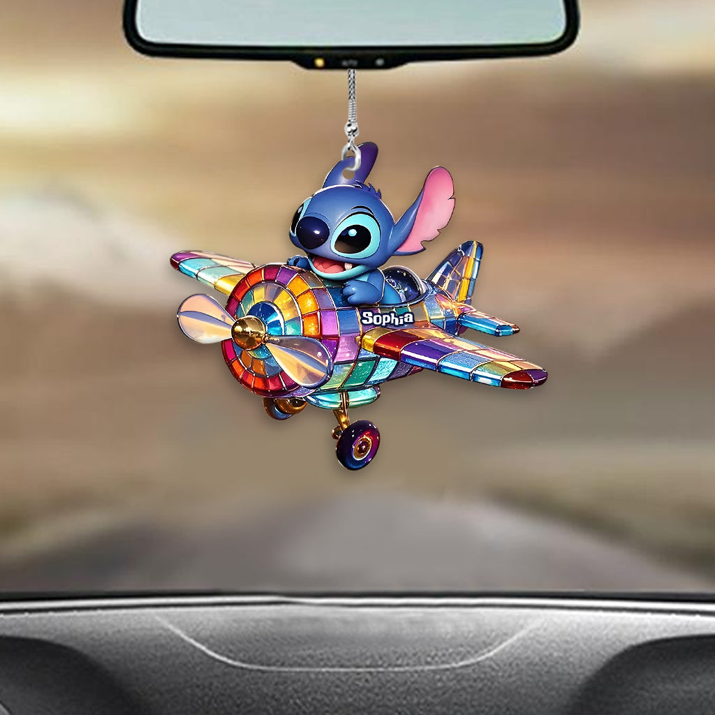 Fly High - Personalized Ohana Transparent Car Ornament