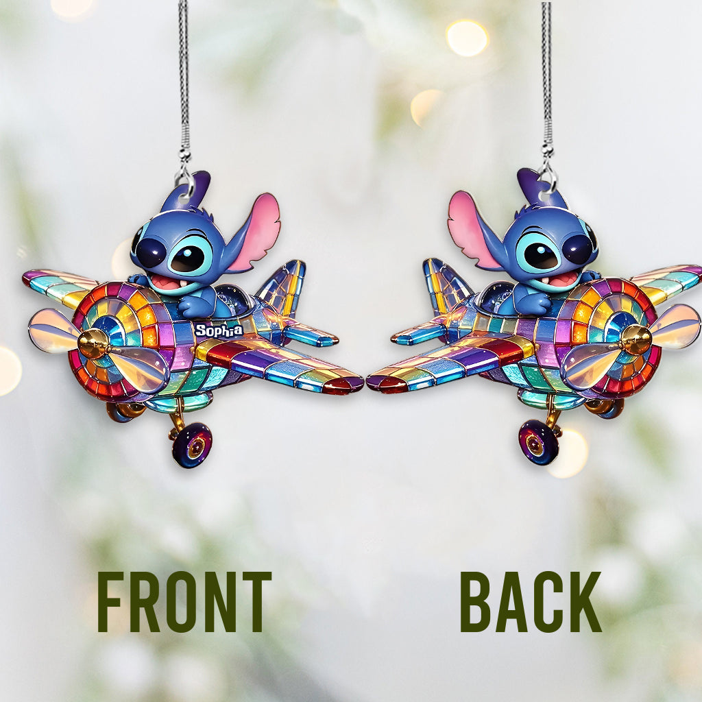 Fly High - Personalized Ohana Transparent Car Ornament