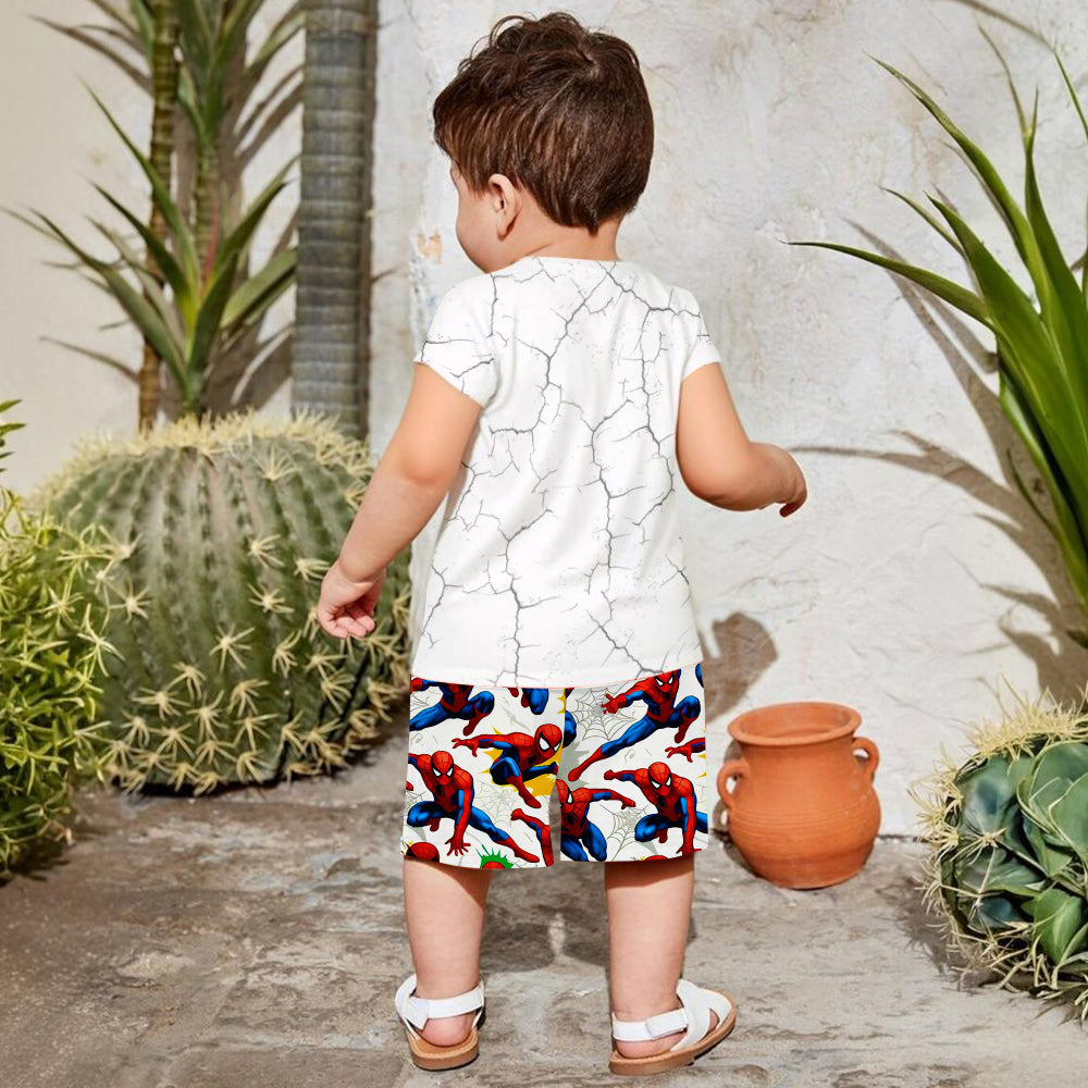 Cool Spider - Personalized Kid T-shirt & Shorts