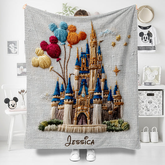 Magical Castle - Personalized Mouse Blanket