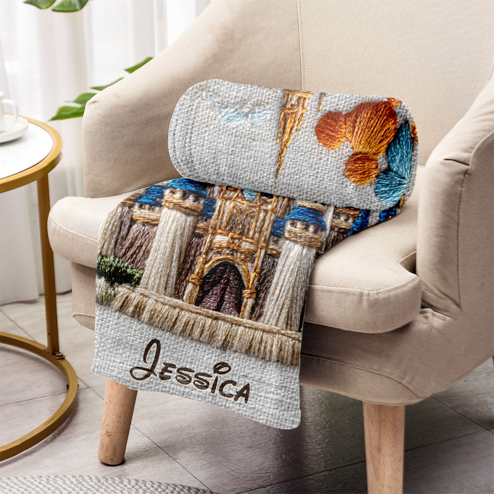 Magical Castle - Personalized Mouse Blanket