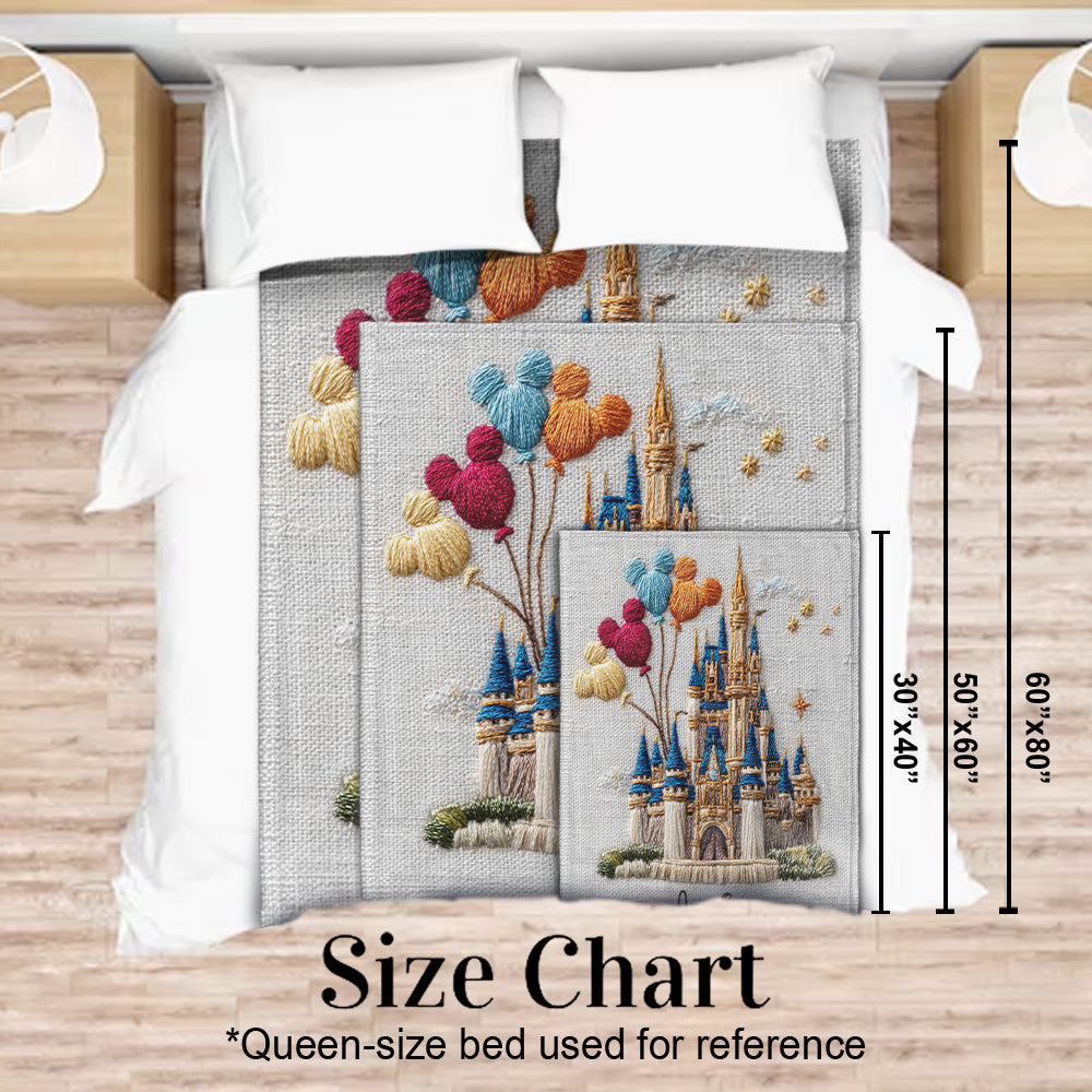 Magical Castle - Personalized Mouse Blanket