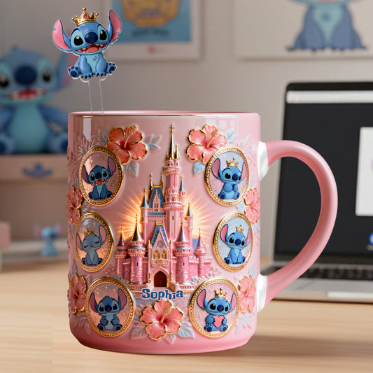 Ohana Means Family - Personalized Ohana Set Accent Mug with Acrylic Stirrers