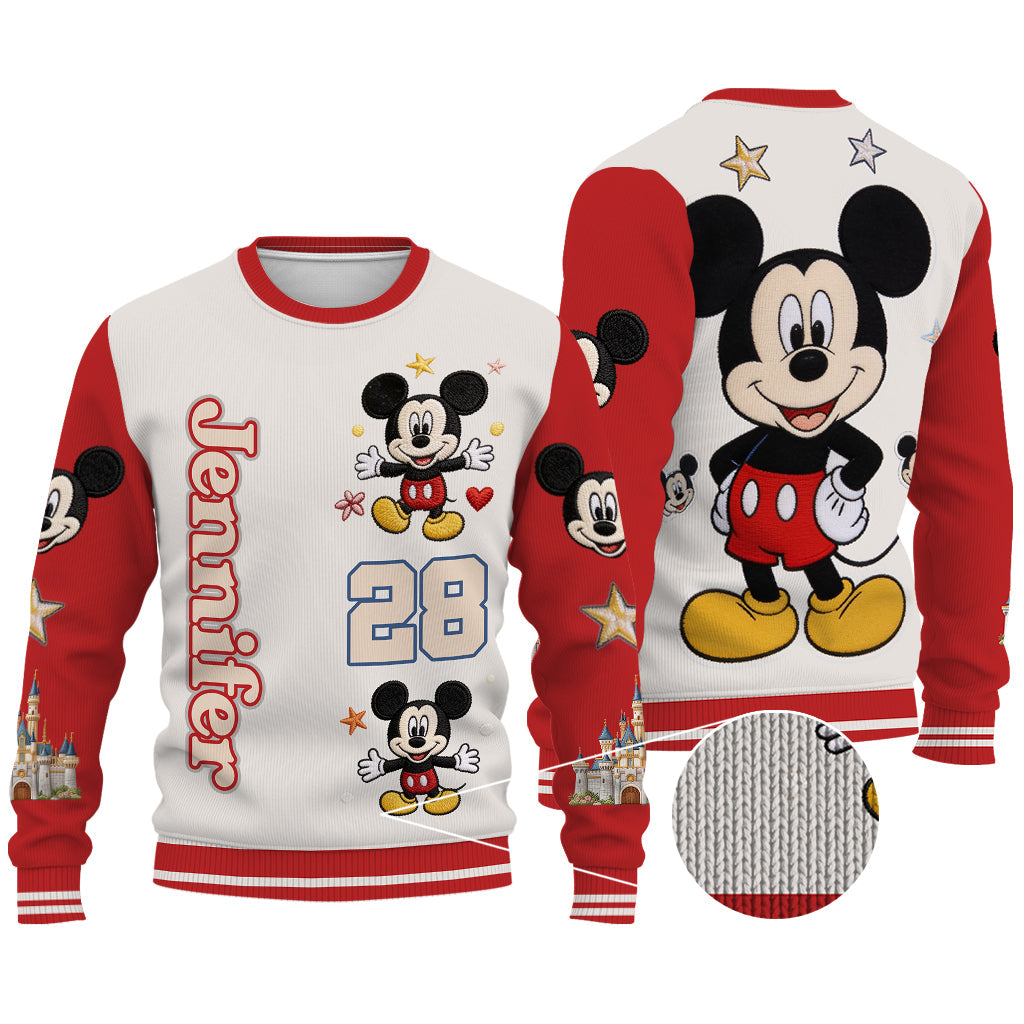 Magical Mouse - Personalized Mouse Cardigan Sweater