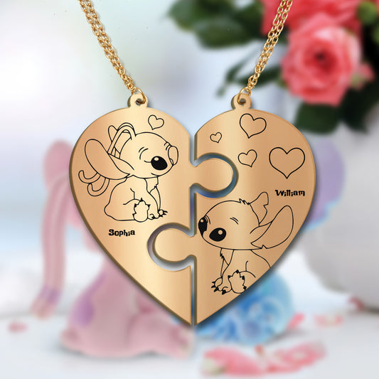 Ohana Means Love - Personalized Ohana Matching Pendant Necklace