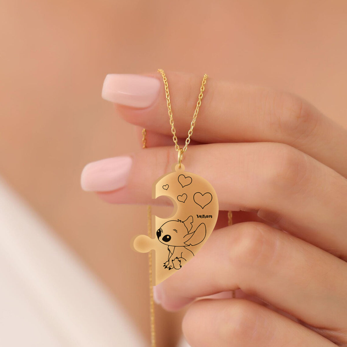 Ohana Means Love - Personalized Ohana Matching Pendant Necklace